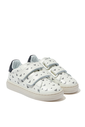 Ivory Leather Logo Trainers